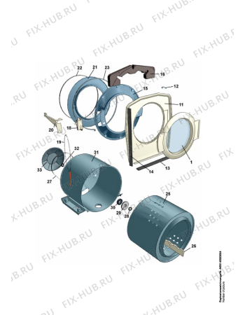 Взрыв-схема стиральной машины Aeg Electrolux LM50 - Схема узла Functional parts 267